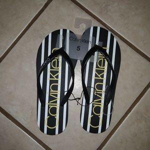 Calvin Klein flip flops